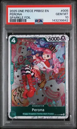 Perona #005 2025 One Piece PRB02 The Best - Vol.2 Sparkle Foil • PSA 10 - Image 1