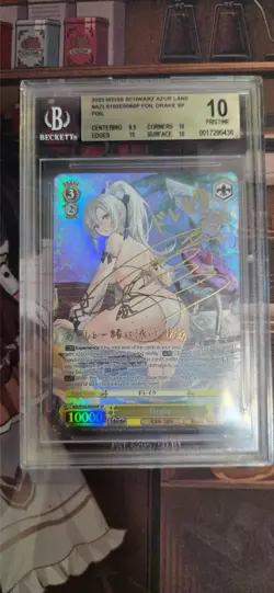 *GOLD SIG* ENGLISH Weiss Schwarz Drake AZL/S102-E009SP Azur Lane BGS 10 - Image 1