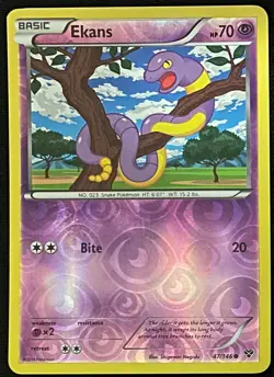 Ekans 47/146 XY Base Set | Reverse Holo | LP | Pokemon Trading Card TCG - Image 1