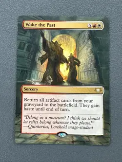 Wake the Past MTG Edge of Eternities Commander Hand Painted Extended Altered Art - Image 1