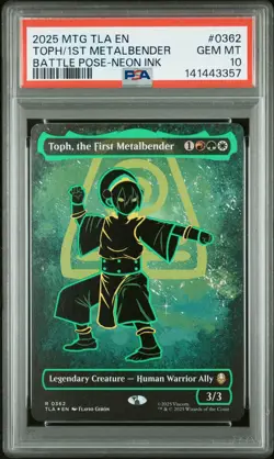 2025 MTG AVATAR: THE LAST AIRBENDER #0362 TOPH, THE FIRST METALBENDER PSA 10 - Image 1