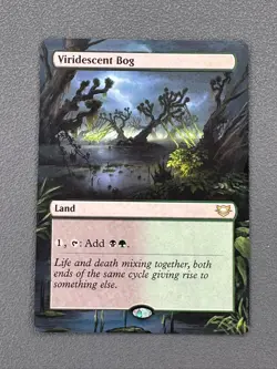 Viridescent Bog MTG Edge of Eternities Commander Hand Painted Full Altered Art v - Image 1