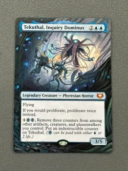 Tekuthal, Inquiry Dominus MTG Edge of Eternities Hand Painted Full Altered Art v - Image 1