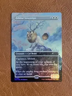 NM FOIL Borderless Felidar Sovereign SLD #1827 Secret Lair 20 Ways to Win - Image 1
