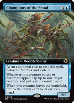 Champions of the Shoal Extended Art Lorwyn Eclipsed NM MTG - Image 1