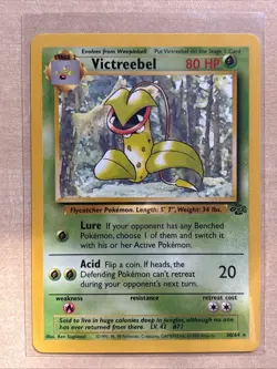 Pokemon TCG Victreebel 30/64 Jungle Set Non-Holo Rare, Unlimited LP - Image 1