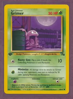 1999 Pokemon First Edition Grimer 48/62!! - Image 1