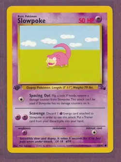 1999 Pokemon First Edition Slowpoke 55/62!! - Image 1