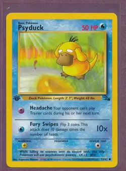1999 Pokemon First Edition Psyduck 53/62!!! - Image 1