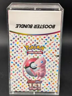 Pokemon 151 SV3.5 Booster Bundle Display Factory Sealed Case W/Acrylic Case - Image 1