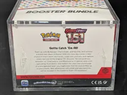 Pokemon 151 SV3.5 Booster Bundle Display Factory Sealed Case W/Acrylic Case - Image 3