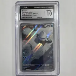 Pokemon Snover Me01: Mega Evolution 140/132 Illustration Rare Holo CGC 10 - Image 1