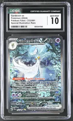 POKEMON CGC 10 2024 SV Paldean Fates Gardevoir ex 233/091 SIR *7060 - Image 1