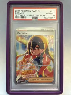 Pokemon TCG Carmine Card 217/167 Sir Twilight Masquerade PSA 10 - Image 1