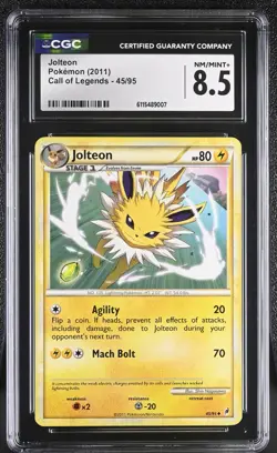 CGC NM/Mint+ 8.5 Pokemon Jolteon 45/95 2011 Call of Legends - Image 1