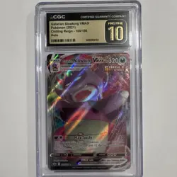 Pokemon Galarian Slowking VMAX 100/198 Chilling Reign Ultra Rare Holo CGC 10 - Image 1