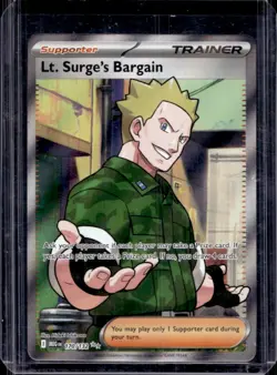 2025 Pokemon Mega Evolution Lt. Surge's Bargain Ultra Rare #170/132 - Image 1