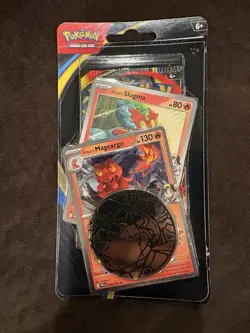 Pokemon TCG Phantasmal Flames: Ethan's Magcargo Sealed Blister Pack - Image 1
