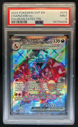 2023-25 Pokemon SV Black Star Promos - SVP EN Charizard ex #074 PSA 9 - Image 1