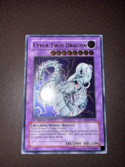 Yu-Gi-Oh! Cyber Twin Dragon -CRV-EN035- Ultimate Rare- 1st Edition NM! - Image 2