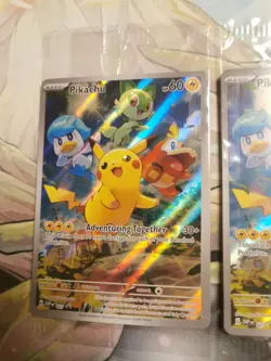 Pikachu SVP 027 Scarlet & Violet Promo Cards Holo NM/M Sealed 3x Lot - Image 2