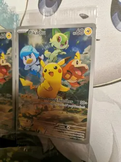 Pikachu SVP 027 Scarlet & Violet Promo Cards Holo NM/M Sealed 3x Lot - Image 4