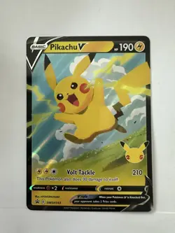 Pokemon Cards Pikachu V SWSH143 SWSH Celebrations Black Star Promo NM - Image 1