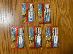 Lot of 5 Packs : 2025 Pokemon Cards McDonald's Promo Pikachu : Sealed New Japan - Image 2