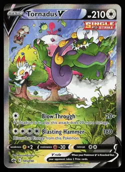 Tornadus V 185/198 Alternate Full Art Chilling Reign Pokemon Card - Image 1