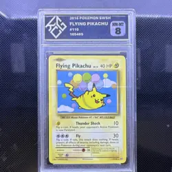 King Card Grading 8 Flying Pikachu 110/108 Evolutions Regular Secret Rare - Image 1