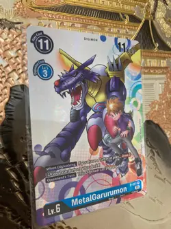 Digimon Card Game Single P-051 P MetalGarurumon Promo - Image 1