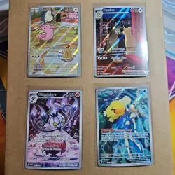 🔥🔥Pokemon Card Lot 4, Illustration Rares, Misty, Psyduck, Chansey, Persian,... - Image 1