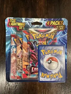 Pokemon TCG Lightning Set 4 Packs + 1 Bonus Card! New/Sealed Lost Origin - Image 1