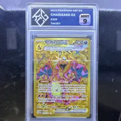 King Card Grading 9 Charizard ex 228/197 SV03 Obsidian Flames Hyper Rare Holo EN - Image 1