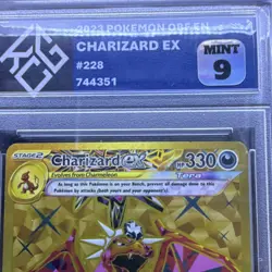 King Card Grading 9 Charizard ex 228/197 SV03 Obsidian Flames Hyper Rare Holo EN - Image 4
