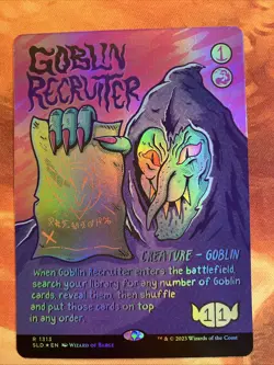MTG Rainbow Foil Showcase Goblin Recruiter Secret Lair: Goblin & Squabblin' NM!! - Image 1