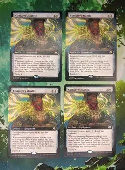 Conjurer's Mantle #99-MOC- Extended Art- LP Condition- X4 - Image 1