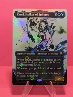 Ezuri, Stalker of Spheres (Showcase) (Step-and-Compleat Foil) Phyrexia: All Will - Image 1