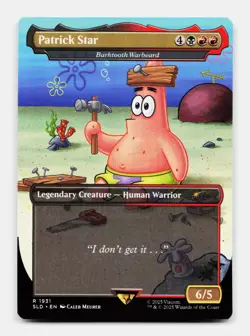 MTG: Patrick Star - Barktooth Warbeard | Secret Lair Drop Series 1931 NM - Image 1