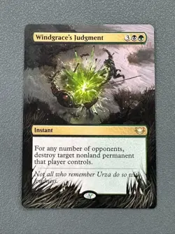 Windgrace's Judgment MTG Edge of Eternities Commander Hand Painted Altered Art v - Image 1