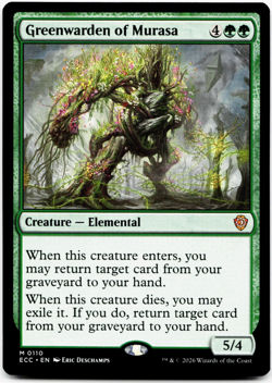 Greenwarden of Murasa [Commander: Lorwyn Eclipsed] Magic MTG ECC 0110 NM 🌳 - Image 3