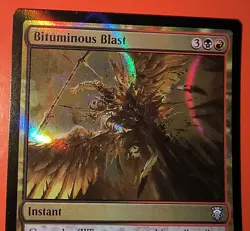 MTG: MAGIC, BITUMINOUS BLAST (Ripple Foil) - M3C: UNCOMMON #255 NM - Image 2