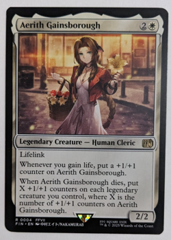 Aerith Gainsborough (0004) Final Fantasy FIN, Magic MtG, Aeris, Regular - NM! - Image 1