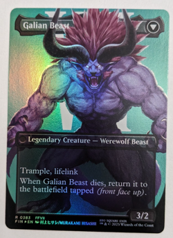 Vincent Valentine (0383) Borderless, Final Fantasy FIN, Magic MtG, FOIL - NM! - Image 2