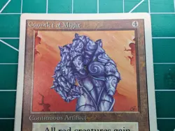 Magic the Gathering 1993 Gauntlet of Might Unlimited Edition Rare Lightly Played - Image 2