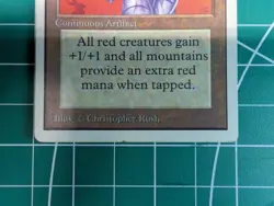 Magic the Gathering 1993 Gauntlet of Might Unlimited Edition Rare Lightly Played - Image 3
