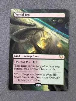 Vernal Fen MTG Edge of Eternities Commander Hand Paint Extended Full Altered Art - Image 1