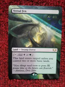 Vernal Fen MTG Edge of Eternities Commander Hand Paint Extended Full Altered Art - Image 2