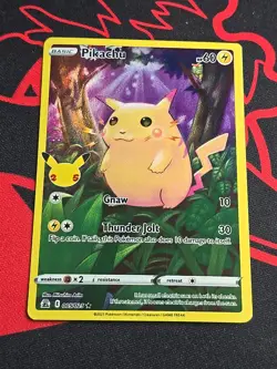 2021 Pokemon Celebrations Pikachu Full Art Holo # 005 B C23 - Image 1