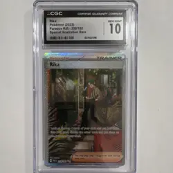 Pokemon Rika Paradox Rift 258/182 2023 Special Illustration Rare Holo CGC 10 - Image 1